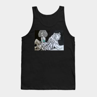 Beautiful and Strong Tiger Lady Tank Top